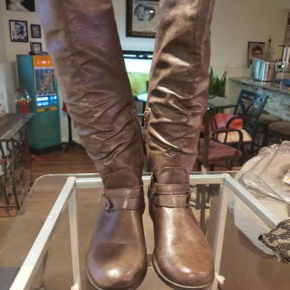 Tall leather Rampage boots - Picture 1 of 4